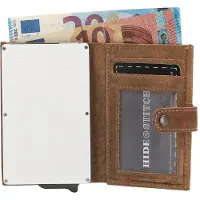 Hide & Stitches Portemonnee met Safety Wallet RFID Idaho Bruin
