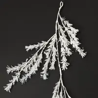 Viana Kunstmatige wintertak decoratie vorst winterdecoratie wit 124cm