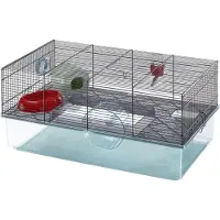 Ferplast Hamsterkooi Favola - Dierenverblijf - 60x36.5x30 cm Zwart