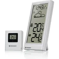 Bresser Weerstation - Meteo Temp - Wit - Draadloos - Voor Binnen & Buiten