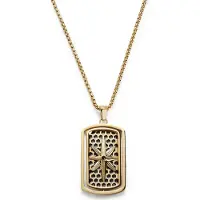 Lucleon Icarus Kayden Goudkleurige Dogtagketting