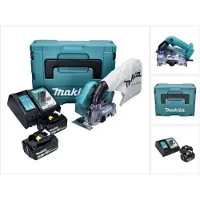 Makita DCC 500 RGJ Akku Diamantschneider 18 V 125 mm Brushless + 2x Akku 6,0 Ah + Ladegerät + Makpac