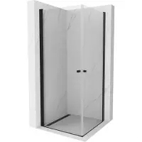 Mexen Pretoria Duo douchecabine scharnierend 90 x 90 , transparant, zwart - 852-090-090-70-00-02