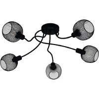 Eglo Hanglamp Wrington 1 Zwart 5xe14