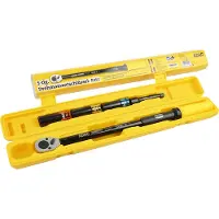 BRÜDER MANNESMANN Draaimomentsleutel 1/2" 40–210 Nm incl. drie doppen 17–19–21 mm en 125 mm verlengstuk - 18148