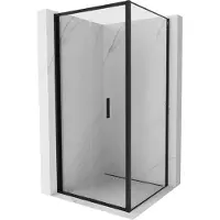 Mexen Exo opvouwbare douchecabine 70 x 70 cm, transparant, zwart - 816-070-070-70-00