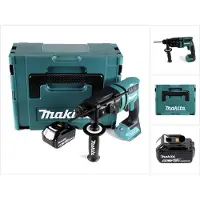 Makita DHR 182 G1J accuboormachine 18 V 1,7 J SDS plus borstelloos + 1x accu 6,0 Ah + Makpac - zonder oplader