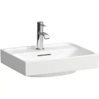 Laufen Meda - Fontein 45x35 cm, met overloop, kraangat, wit H8151110001041