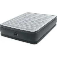 Intex Luchtbed, elektrisch, voor 2 personen, 150 x 200 cm, comfortabel, verhoogd, met Fiber Tech technologie