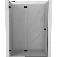 Mexen Lunar draaideur douche links 140 , transparant, zwart - 834-140-000-70-00-L