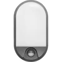Adviti NEFRYT LED Buitenlamp met Bewegingssensor – Tuinverlichting 4000K – Buitenverlichting met IP54 - Muur / Wandlamp 1100lm – buiten IK08 - Antraciet