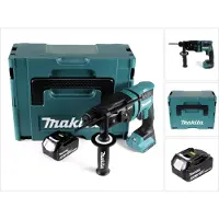 Makita DHR 182 F1J accu-boorhamer 18 V 1,7 J SDS plus borstelloos + 1x accu 3,0 Ah + Makpac - zonder oplader