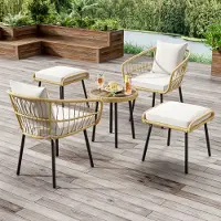 STILVORA Eetkamerstoel set van 6, gestoffeerd met Sherpa, draaibaar, met armleuningen, modern wit ontwerp