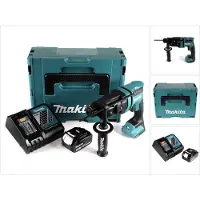 Makita DHR 182 RF1J accu-boorhamer 18 V 1,7 J SDS plus borstelloos + 1x accu 3,0 Ah + oplader + Makpac