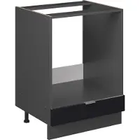 Vicco Fame-Line Ovenombouwkast – 60 cm zonder werkblad Zwart gestreept