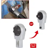 Ks Tools Insteekratelkop voor momentsleutel, 516.2614, 27,0 mm, 25,0 mm, 75 g