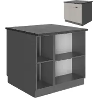 Vicco Fame-Line Keukeneiland – 90 cm met lade, zonder werkblad GrijsBeige