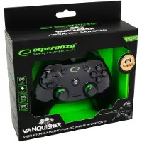Esperanza Gamepad Controller Voor Ps3 Pc Usb Vanquisher Zwart Nieuw Origineel