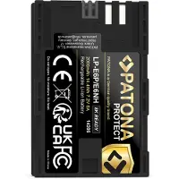 PATONA beschermde accu voor Canon LP-E6P, geschikt voor de EOS R5 Mark II, 8K-compatibel, 6A