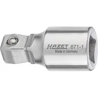 Hazet Verlengstuk · scharnierbaar 871-1 · 1/4 inch (6,3 mm) vierkant hol · 1/4 inch (6,3 mm) vierkant massief · Lengte: 25 mm