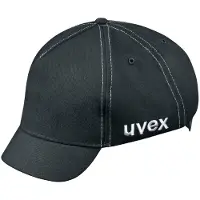 Uvex Stootpet u-cap sport, EN 812, korte klep, demping, zwart