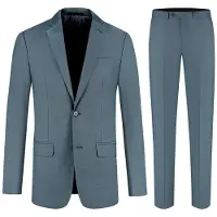 Gents - pak / kostuum 2-delig Midnight Teal - Polyblend - Blauw - Maat 102/102