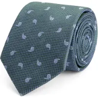 Gents - Stropdas - Stropdas heren - Zijde - Groen-Blauw
