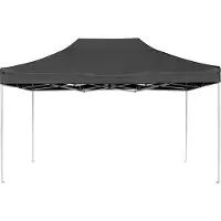 vidaXL Partytent professioneel inklapbaar 4,5x3 m aluminium antraciet