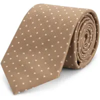 Gents - Stropdas - Stropdas heren - Zijde - Bruin