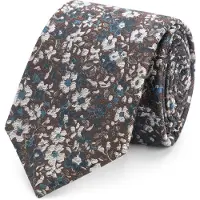 Gents - Stropdas - Stropdas heren - Zijde - Bruin