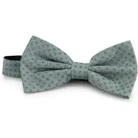 Gents - Strik zijde print stippel - Zijde - Groen - Maat One/One