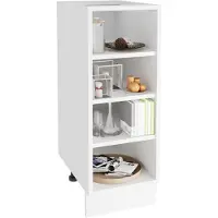 VCM Esilo keuken onderkast 30 cm 4 planken wit.