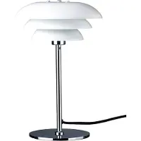 Dyberg Larsen Tafellamp DL20, wit / opaal, Woon-/ Eetkamer, metaal, Scandinavisch, Tafellamp