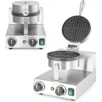 Hendi Wafelijzer rond, Leuke keuken, Zilver