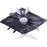 Nattou Mini doudou - - Alex de ezel - Unisex - Blauw - Grijs en zwart