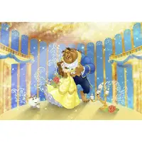 Komar Papierfotobehang Belle En Het Beest - Geel - 2,54m X 368cm