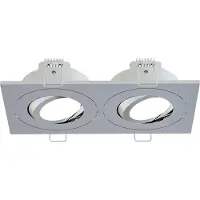 Boss & Wessing Inbouwspot Dubbel BWS Spears Dimbaar IP65 Chroom