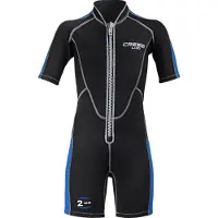 Cressi Lido Baby 2 Mm Junior Short Sleeve Shorty Zwart 12-13 Years Kinderen