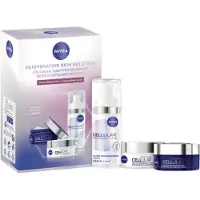 Nivea Rejuvenating Skin Solution Geschenkset Vrouwen- Anti-Age Skincare Routine - Cadeaupakket Verjaardag Vrouw - Serum, Dagcrème & nachtcrème