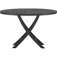 Ebuy24 Kenya tuintafel Ø120cm zwart.