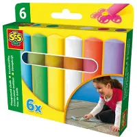 SES Creative stoepkrijt, 6st.