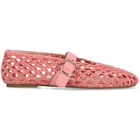 Manfield Roze gevlochten ballerina's | Maat 38