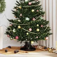 Prolenta Maison Exclusive - Kerstboomstandaard, zwart, 40 x 40 x 21 cm, staal