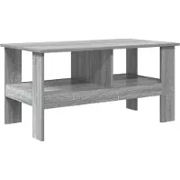 vidaXL Salontafel Grijs Sonoma 90 x 50 x 45 cm Bewerkt hout