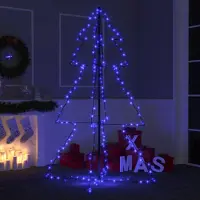 Prolenta Maison Exclusive - Kerstboom in kegelvorm, 200 LED's, geschikt voor binnen en buiten, 98x150 cm