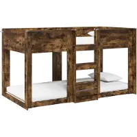 Syfax Bunk Bed voor Kinderen Gerookt eiken 75 x 190 cm Bewerkt hout
