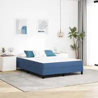 Prolenta Maison Exclusive - Bedmatras met matraskussen, blauw, 140 x 190 cm, stof