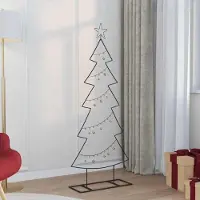Prolenta Maison Exclusive - Metalen kerstboom, zwart, 150 cm, staal