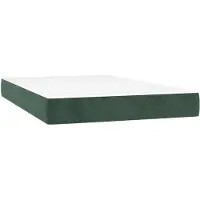 Syfax Pocketveringmatras medium 120x220x20 cm fluweel donkergroen