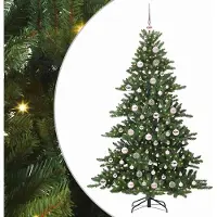 Syfax Kunstmatige Inklapbare Kerstboom Groen 180 cm PVC en staal